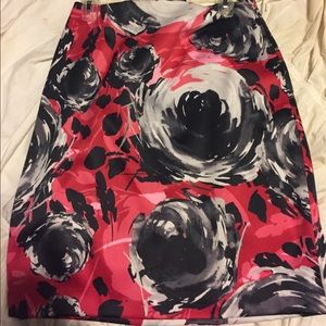 Satin floral Mac & Jac skirt